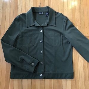 New York & Company Army Green Button Down